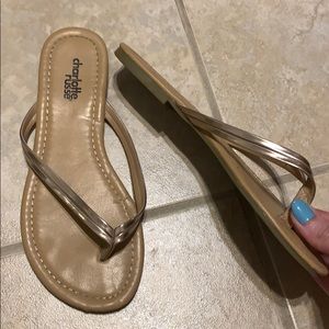 Charlotte Russe Gold Sandals